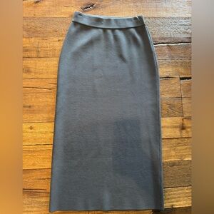 The Frankie Shop Charcoal knit Pencil Skirt